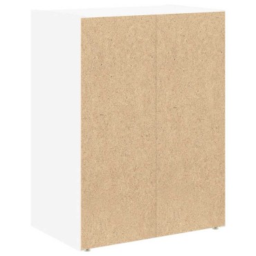 vidaXL Βιβλιοθήκη Λευκή 40x24x52cm από Επεξεργασμένο Ξύλο 1 τεμ.