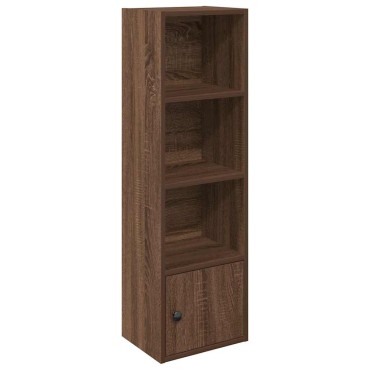 vidaXL Βιβλιοθήκη Καφέ Δρυς 31x24x102cm από Επεξεργασμένο Ξύλο 1 τεμ.