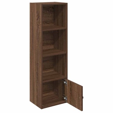 vidaXL Βιβλιοθήκη Καφέ Δρυς 31x24x102cm από Επεξεργασμένο Ξύλο 1 τεμ.