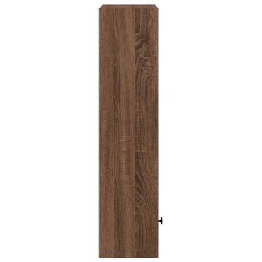 vidaXL Βιβλιοθήκη Καφέ Δρυς 31x24x102cm από Επεξεργασμένο Ξύλο 1 τεμ.