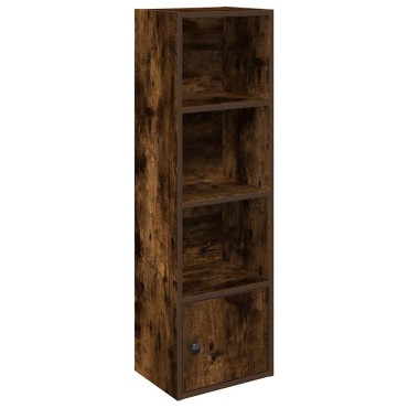 vidaXL Βιβλιοθήκη Καπνιστή Δρυς 31x24x102cm από Επεξεργασμένο Ξύλο 1 τεμ.