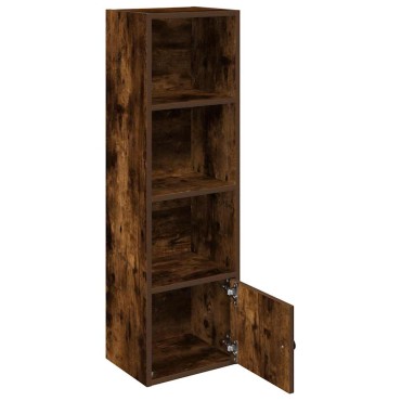vidaXL Βιβλιοθήκη Καπνιστή Δρυς 31x24x102cm από Επεξεργασμένο Ξύλο 1 τεμ.