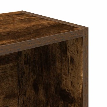 vidaXL Βιβλιοθήκη Καπνιστή Δρυς 31x24x102cm από Επεξεργασμένο Ξύλο 1 τεμ.