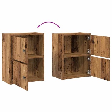 vidaXL Βιβλιοθήκη Όψη Παλαιού Ξύλου 40x24x52cm Επεξεργασμένο Ξύλο 1 τεμ.