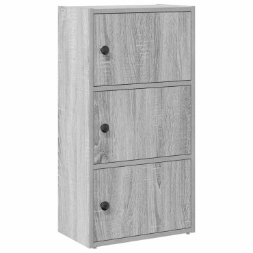 vidaXL Βιβλιοθήκη Γκρι Sonoma 40x24x77cm από Επεξεργασμένο Ξύλο 1 τεμ.