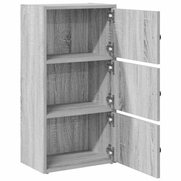 vidaXL Βιβλιοθήκη Γκρι Sonoma 40x24x77cm από Επεξεργασμένο Ξύλο 1 τεμ.