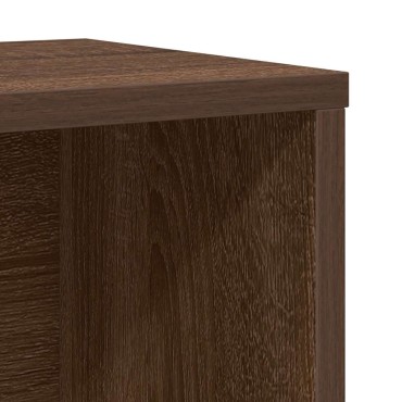 vidaXL Βιβλιοθήκη Καφέ Δρυς 60x24x76,5cm από Επεξεργασμένο Ξύλο 1 τεμ.