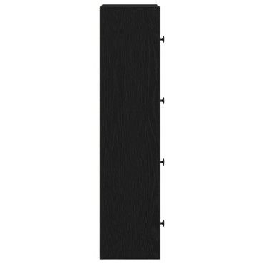 vidaXL Βιβλιοθήκη Μαύρη Δρυς 40x24x102cm Κατασκευασμένο ξύλο 1 τεμ.