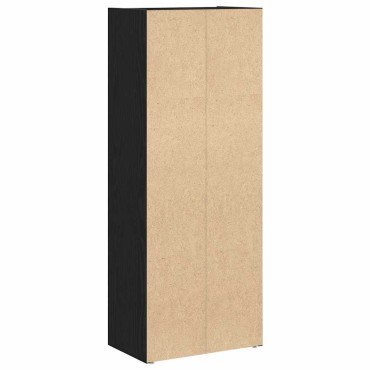 vidaXL Βιβλιοθήκη Μαύρη Δρυς 40x24x102cm Κατασκευασμένο ξύλο 1 τεμ.
