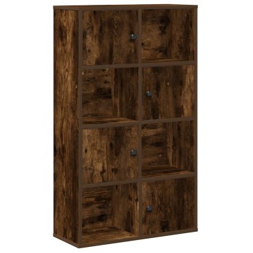 vidaXL Βιβλιοθήκη Καπνιστή Δρυς 60x24x101,5cm από Επεξεργασμένο Ξύλο 1 τεμ.