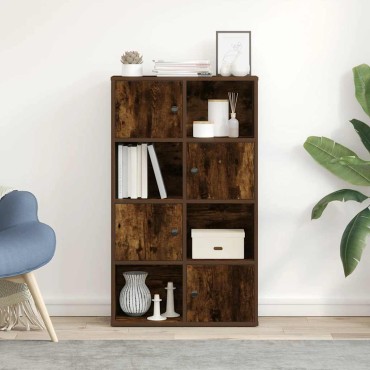 vidaXL Βιβλιοθήκη Καπνιστή Δρυς 60x24x101,5cm από Επεξεργασμένο Ξύλο 1 τεμ.