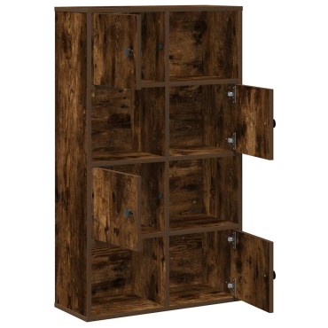 vidaXL Βιβλιοθήκη Καπνιστή Δρυς 60x24x101,5cm από Επεξεργασμένο Ξύλο 1 τεμ.