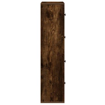 vidaXL Βιβλιοθήκη Καπνιστή Δρυς 60x24x101,5cm από Επεξεργασμένο Ξύλο 1 τεμ.