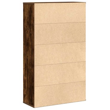 vidaXL Βιβλιοθήκη Καπνιστή Δρυς 60x24x101,5cm από Επεξεργασμένο Ξύλο 1 τεμ.