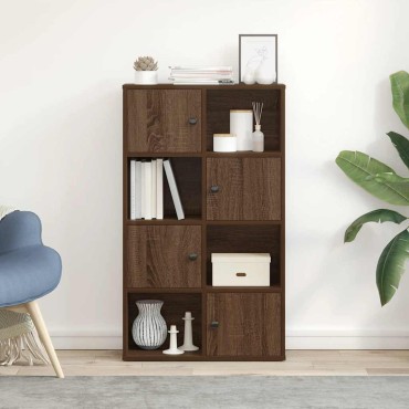 vidaXL Βιβλιοθήκη Καφέ Δρυς 60x24x101,5cm από Επεξεργασμένο Ξύλο 1 τεμ.