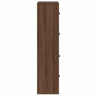 vidaXL Βιβλιοθήκη Καφέ Δρυς 60x24x101,5cm από Επεξεργασμένο Ξύλο 1 τεμ.
