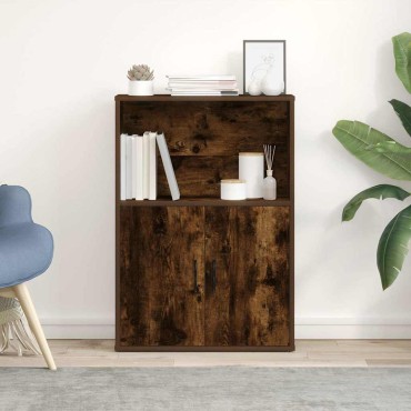 vidaXL Βιβλιοθήκη Καπνιστή Δρυς 60x24x85cm από Επεξεργασμένο Ξύλο 1 τεμ.