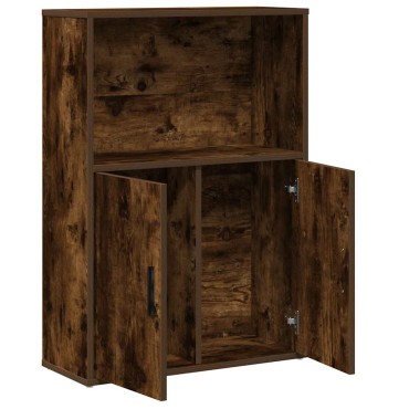 vidaXL Βιβλιοθήκη Καπνιστή Δρυς 60x24x85cm από Επεξεργασμένο Ξύλο 1 τεμ.