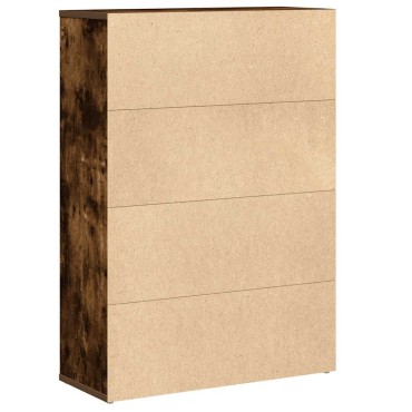 vidaXL Βιβλιοθήκη Καπνιστή Δρυς 60x24x85cm από Επεξεργασμένο Ξύλο 1 τεμ.