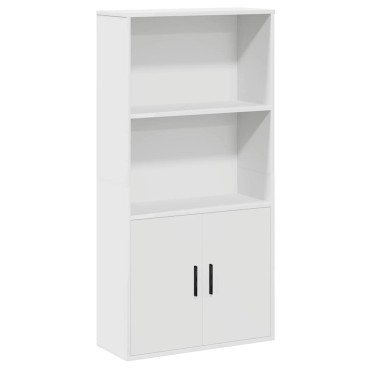 vidaXL Βιβλιοθήκη Λευκή 60x24x120cm από Επεξεργασμένο Ξύλο 1 τεμ.