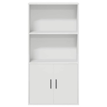 vidaXL Βιβλιοθήκη Λευκή 60x24x120cm από Επεξεργασμένο Ξύλο 1 τεμ.