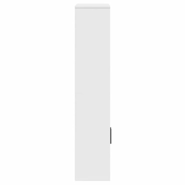 vidaXL Βιβλιοθήκη Λευκή 60x24x120cm από Επεξεργασμένο Ξύλο 1 τεμ.