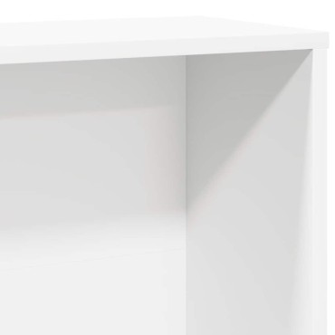 vidaXL Βιβλιοθήκη Λευκή 60x24x120cm από Επεξεργασμένο Ξύλο 1 τεμ.