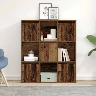 vidaXL Βιβλιοθήκη Όψη Παλαιού Ξύλου 89x24x101,5cm Επεξεργασμένο Ξύλο 1 τεμ.