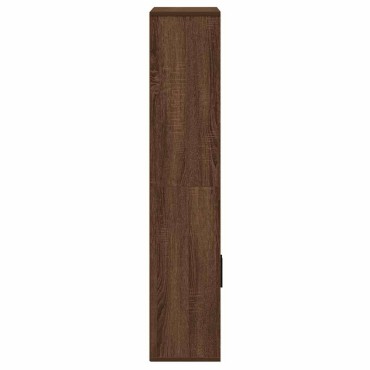 vidaXL Βιβλιοθήκη Καφέ Δρυς 60x24x120cm από Επεξεργασμένο Ξύλο 1 τεμ.