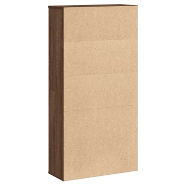 vidaXL Βιβλιοθήκη Καφέ Δρυς 60x24x120cm από Επεξεργασμένο Ξύλο 1 τεμ.