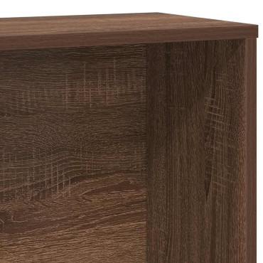 vidaXL Βιβλιοθήκη Καφέ Δρυς 60x24x120cm από Επεξεργασμένο Ξύλο 1 τεμ.