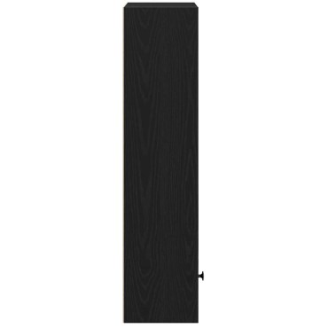 vidaXL Βιβλιοθήκη Μαύρη Δρυς 31x24x102cm Κατασκευασμένο ξύλο 1 τεμ.