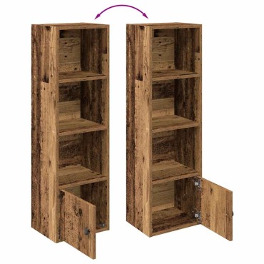 vidaXL Βιβλιοθήκη Όψη Παλαιού Ξύλου 31x24x102cm Επεξεργασμένο Ξύλο 1 τεμ.