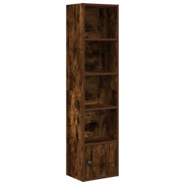 vidaXL Βιβλιοθήκη Καπνιστή Δρυς 31x24x127cm από Επεξεργασμένο Ξύλο 1 τεμ.