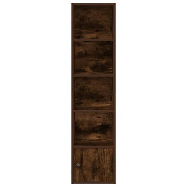 vidaXL Βιβλιοθήκη Καπνιστή Δρυς 31x24x127cm από Επεξεργασμένο Ξύλο 1 τεμ.