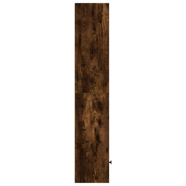 vidaXL Βιβλιοθήκη Καπνιστή Δρυς 31x24x127cm από Επεξεργασμένο Ξύλο 1 τεμ.