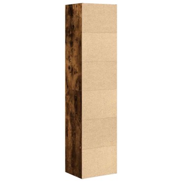 vidaXL Βιβλιοθήκη Καπνιστή Δρυς 31x24x127cm από Επεξεργασμένο Ξύλο 1 τεμ.