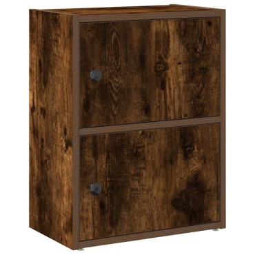 vidaXL Βιβλιοθήκη Καπνιστή Δρυς 40x24x52cm από Επεξεργασμένο Ξύλο 1 τεμ.