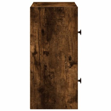 vidaXL Βιβλιοθήκη Καπνιστή Δρυς 40x24x52cm από Επεξεργασμένο Ξύλο 1 τεμ.