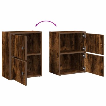 vidaXL Βιβλιοθήκη Καπνιστή Δρυς 40x24x52cm από Επεξεργασμένο Ξύλο 1 τεμ.