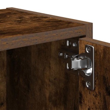 vidaXL Βιβλιοθήκη Καπνιστή Δρυς 40x24x52cm από Επεξεργασμένο Ξύλο 1 τεμ.