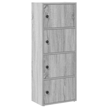 vidaXL Βιβλιοθήκη Γκρι Sonoma 40x24x102cm από Επεξεργασμένο Ξύλο 1 τεμ.