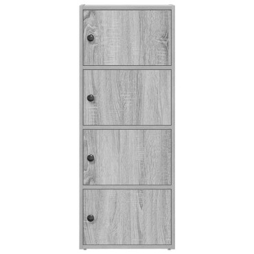 vidaXL Βιβλιοθήκη Γκρι Sonoma 40x24x102cm από Επεξεργασμένο Ξύλο 1 τεμ.