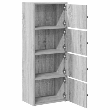 vidaXL Βιβλιοθήκη Γκρι Sonoma 40x24x102cm από Επεξεργασμένο Ξύλο 1 τεμ.