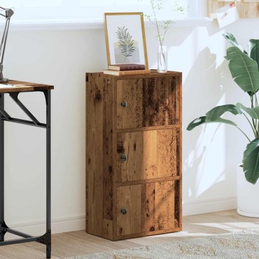 vidaXL Βιβλιοθήκη Όψη Παλαιού Ξύλου 40x24x77cm Επεξεργασμένο Ξύλο 1 τεμ.