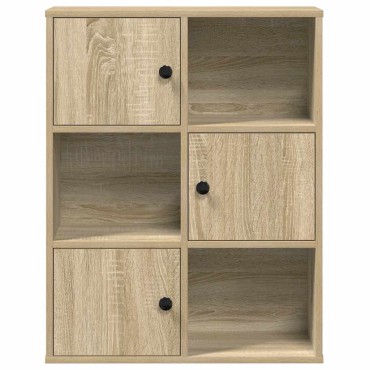 vidaXL Βιβλιοθήκη Sonoma Δρυς 60x24x76,5cm από Επεξεργασμένο Ξύλο 1 τεμ.