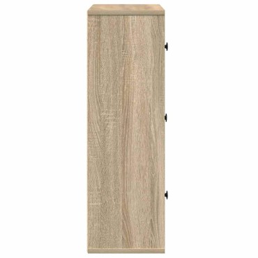 vidaXL Βιβλιοθήκη Sonoma Δρυς 60x24x76,5cm από Επεξεργασμένο Ξύλο 1 τεμ.