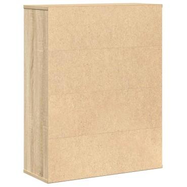 vidaXL Βιβλιοθήκη Sonoma Δρυς 60x24x76,5cm από Επεξεργασμένο Ξύλο 1 τεμ.