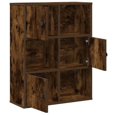 vidaXL Βιβλιοθήκη Καπνιστή Δρυς 60x24x76,5cm από Επεξεργασμένο Ξύλο 1 τεμ.