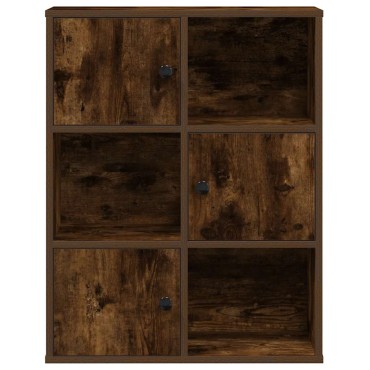 vidaXL Βιβλιοθήκη Καπνιστή Δρυς 60x24x76,5cm από Επεξεργασμένο Ξύλο 1 τεμ.
